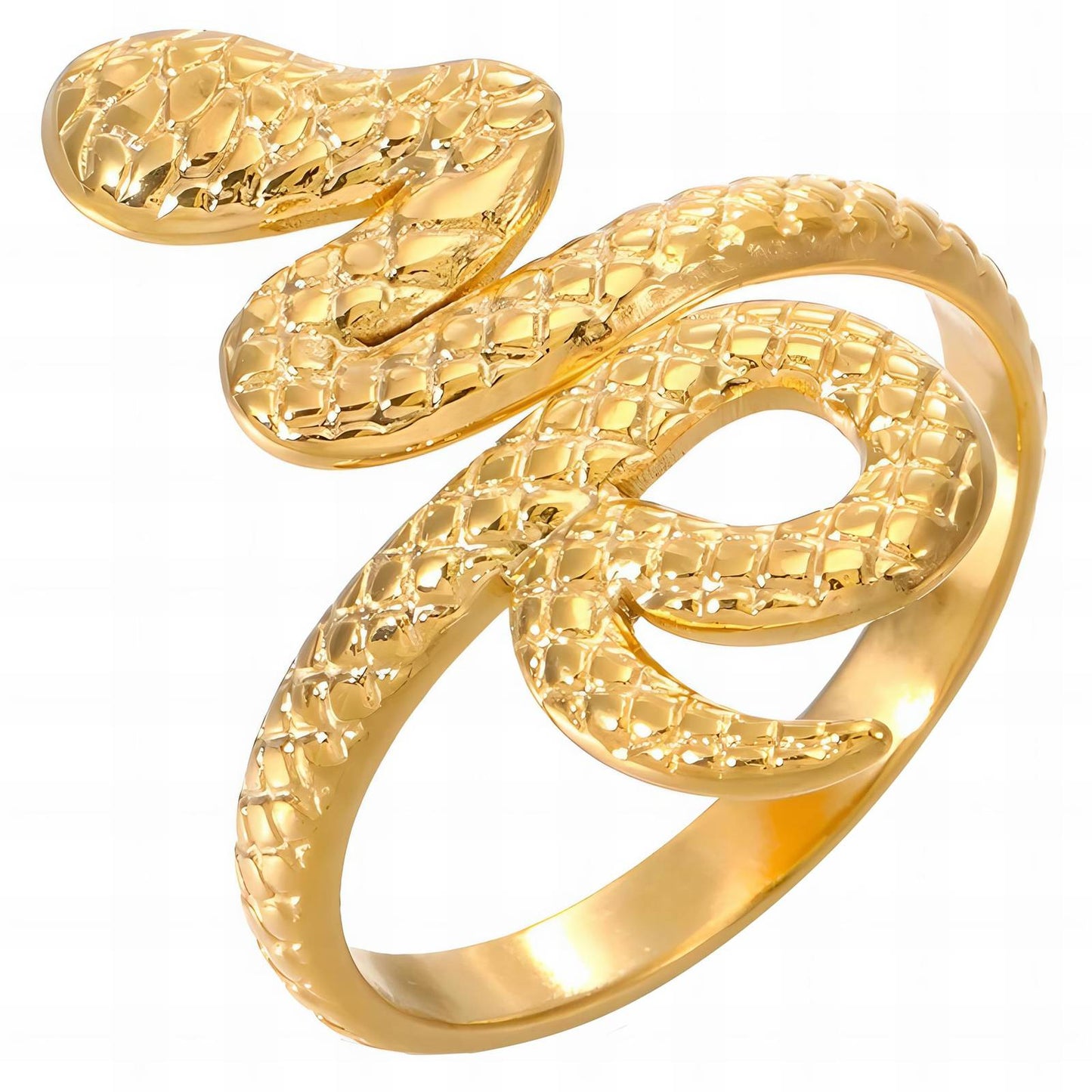 Snake Coil Statement Ring - 18k Gold-Plated