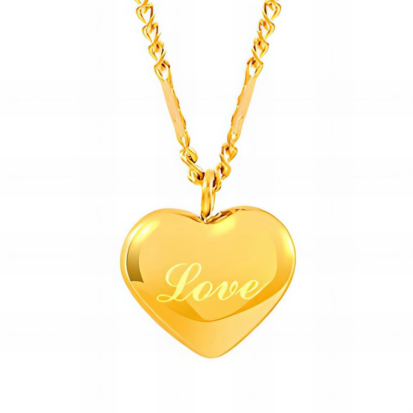 Golden Love Pendant Necklace - 18k Gold-Plated