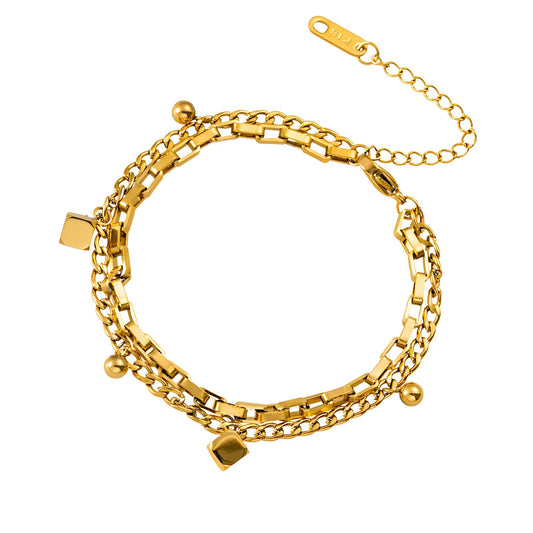 Golden Muse Charm Bracelet - 18k Gold-Plated