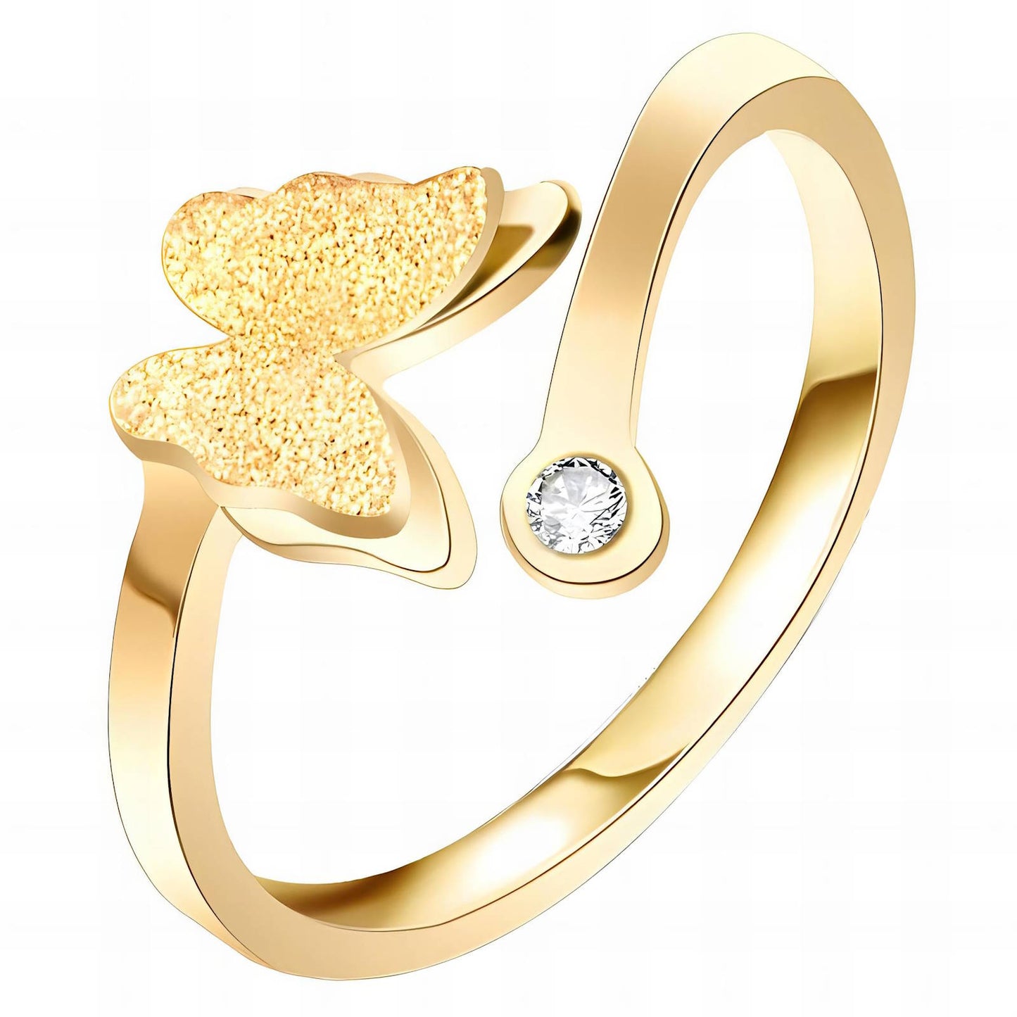 Golden Flutter Ring - 18k Gold-Plated