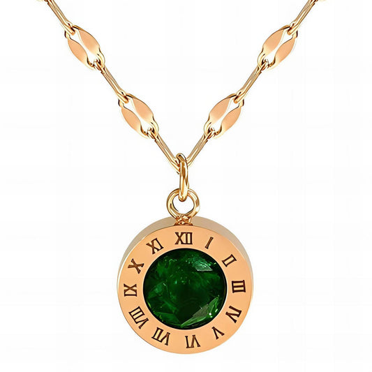 Verdant Epoch Pendant Necklace - 18k Gold-Plated