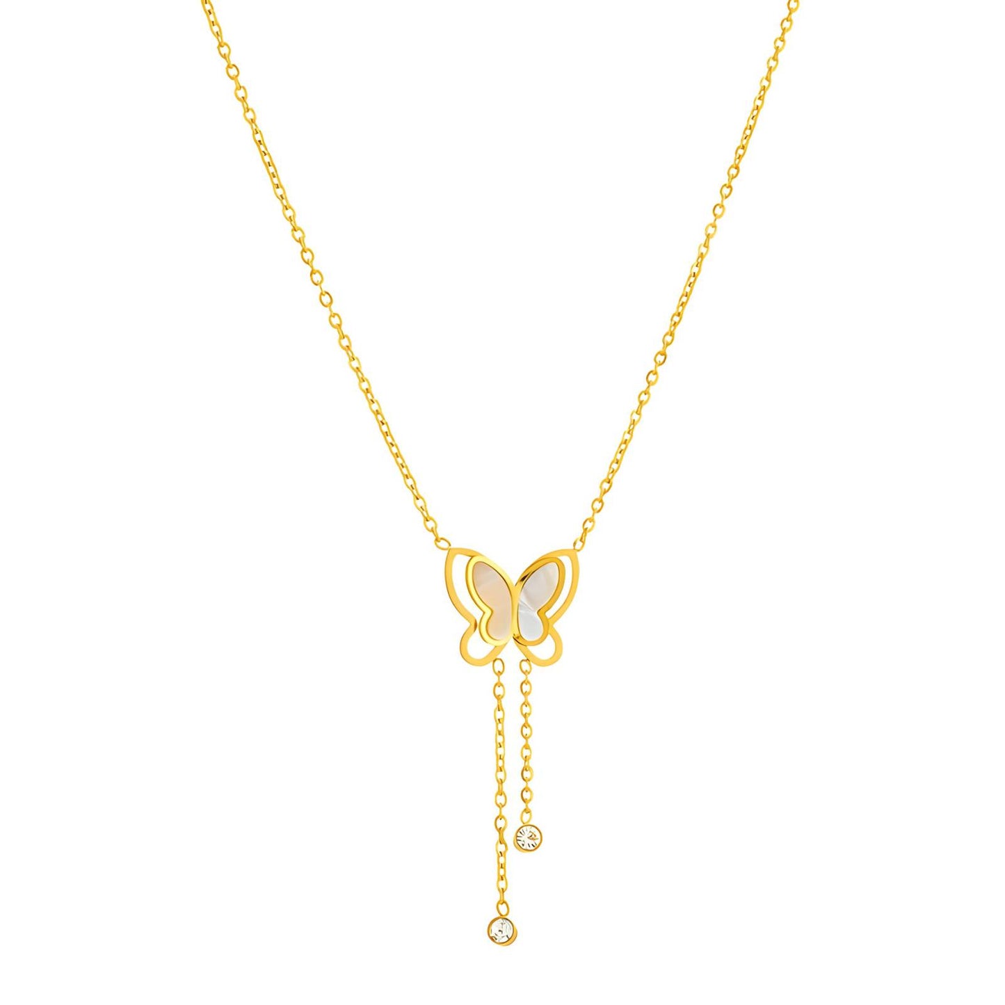 Butterfly Dreams Necklace - 18k Gold-Plated