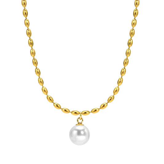 Pearl Elegance Necklace - 18k Gold-Plated