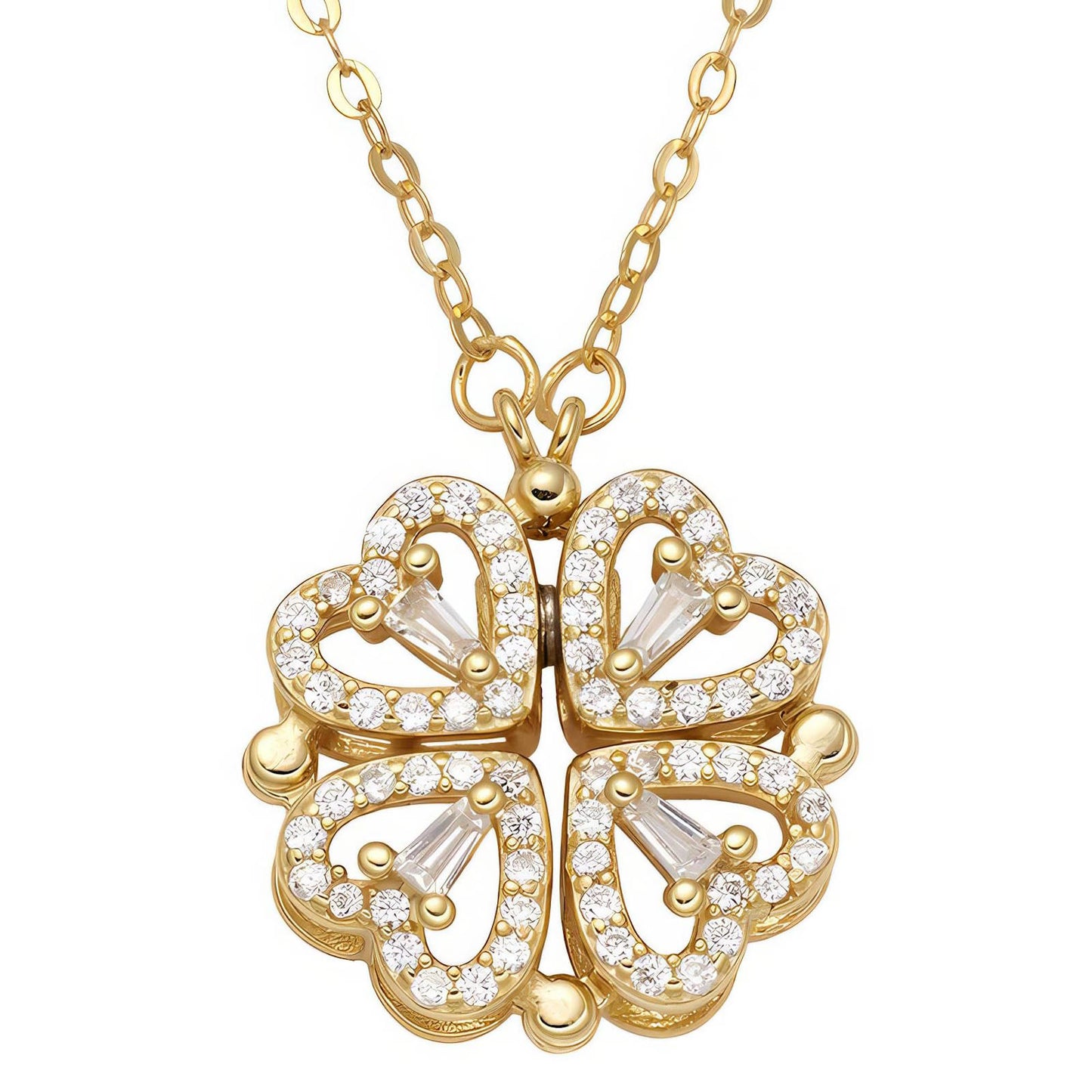 Blossom Radiance Necklace - 18k Gold-Plated