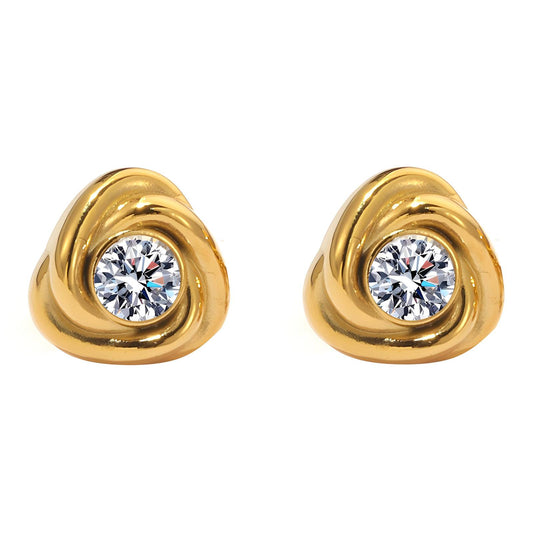 Radiant Petals Earrings - 18k Gold-Plated