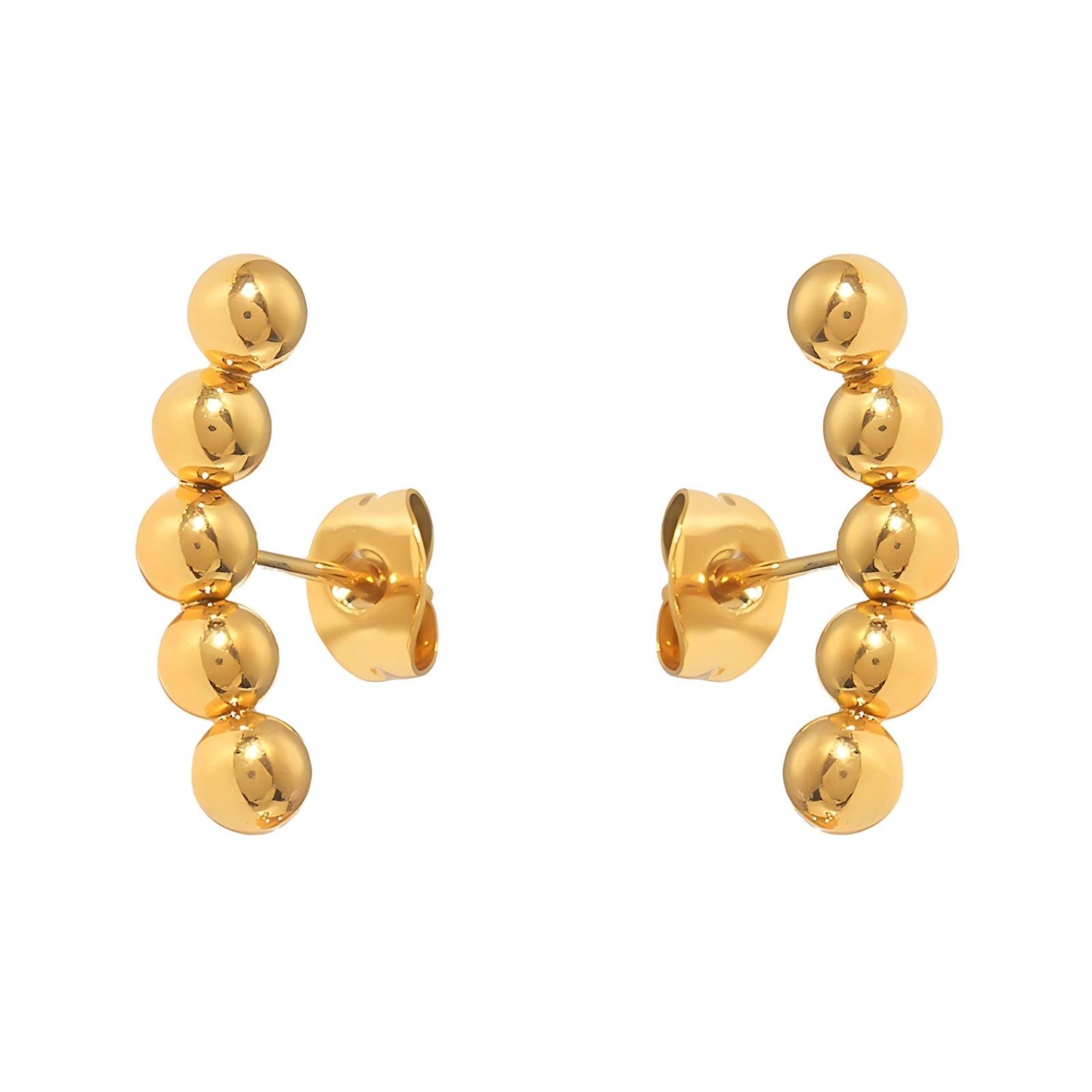 Golden Orbit Earrings - 18k Gold-Plated