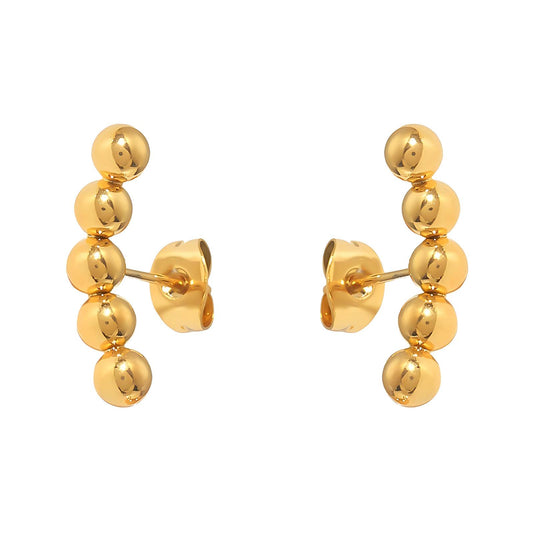 Golden Orbit Earrings - 18k Gold-Plated