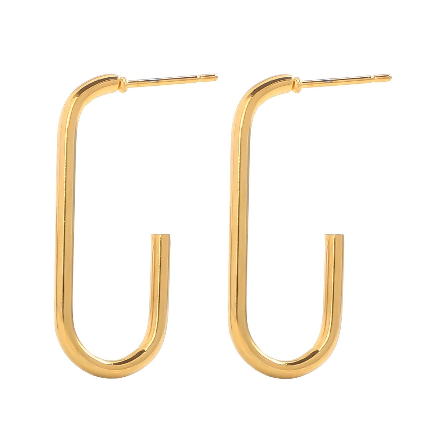 Golden Cascade Hoops - 18k Gold-Plated