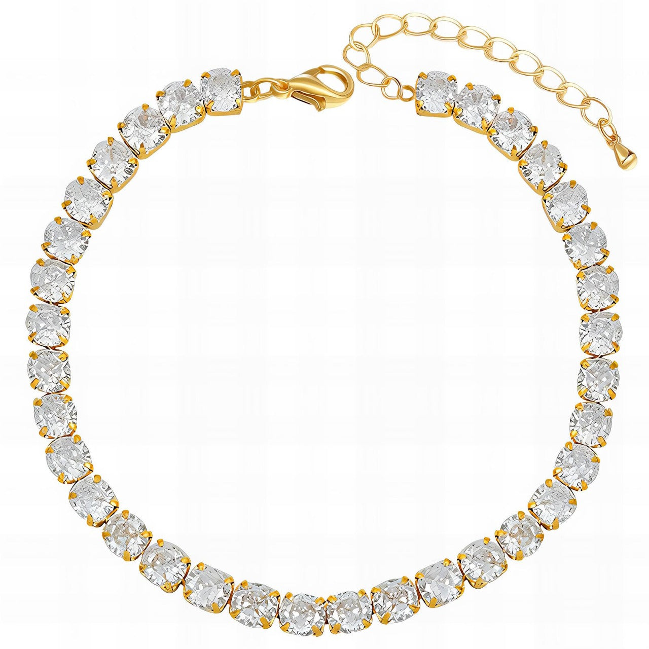 Radiant Luxe Tennis Bracelet - 18k Gold-Plated