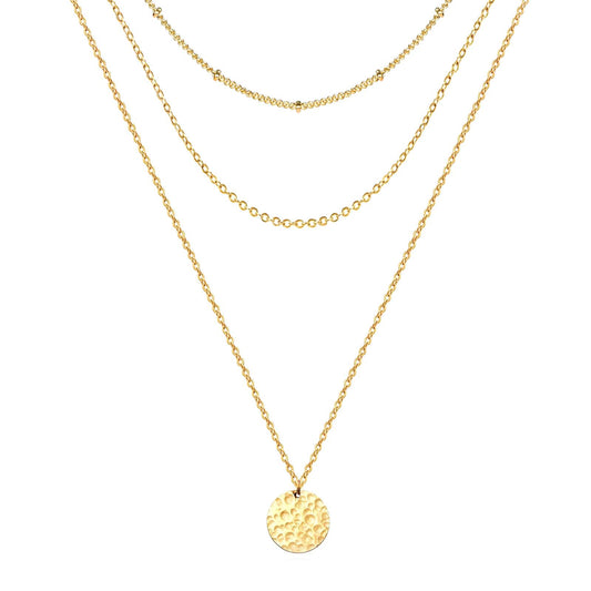 Solar Elegance Necklace - 18k Gold-Plated