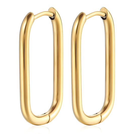 Sunlit Radiance Hoops - 18k Gold-Plated